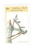 Stamps Laos -  Caballo de tiro