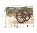 Stamps Laos -  Carretas
