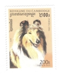 Sellos de Asia - Camboya -  Perro Collie