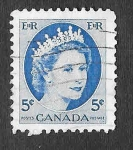 Stamps Canada -  341 - Isabel II