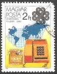 Stamps Hungary -  2877 - Teléfonos manual y automático