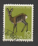 Stamps Switzerland -  Cervatillo