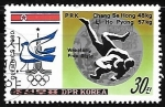 Stamps North Korea -  Juegos Olimpicos 1980 - Lucha Libre