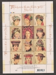 Stamps Ukraine -  Peinados tradicionales de Ucrania (Wreath)