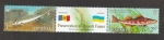 Stamps Ukraine -  Protección de la fauna del Dniester
