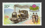 Sellos de Africa - Liberia -  Trenes históricos,Holanda