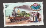 Stamps Liberia -  Trenes históricos,Francia
