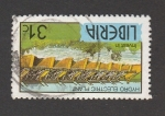 Stamps Liberia -  Planta hidroeléctrica