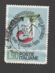Stamps Italy -  20 aniv. de la república