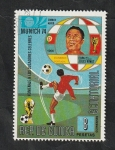 Stamps Equatorial Guinea -  24 - Mundial de Fútbol Munich 74, Eusebio de Portugal