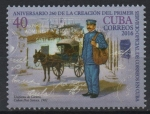 Stamps Cuba -  260th  ANIVERSARIO  DE  LA  CREACIÓN  DEL  PRIMER  SERVICIO  OFICIAL.  