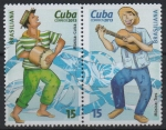 Sellos de America - Cuba -  MÚSICA  CUÍCA  Y  MÚSICA  TRES