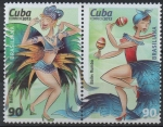 Sellos de America - Cuba -  BAILE  SAMBA  Y  RUMBA