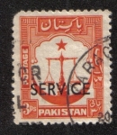 Stamps Pakistan -  Escalas, estrella y media luna.