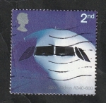 Stamps United Kingdom -   2328 - Airbus A340-600 del 2002