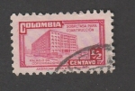 Stamps Colombia -  Palacio de comunicaciones