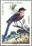 Stamps : Europe : Spain :  2136 - Fauna hispánica - Rabilargo