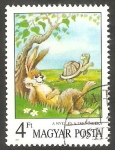 Stamps Hungary -  3143 - Cuento La liebre y la tortuga