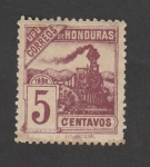 Stamps : America : Honduras :  Locomotora