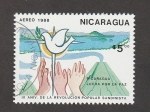 Sellos de America - Nicaragua -  Lucha por la paz