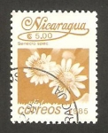 Sellos de America - Nicaragua -  1389 - flor senecio spec