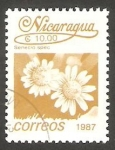 Stamps Nicaragua -  1438 - Flor