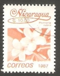 Stamps Nicaragua -  1445 - Flor