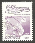 Stamps Nicaragua -  1449 - Flor