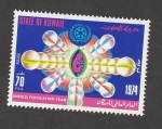 Stamps Kuwait -  Año de la población mundial