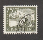Stamps Romania -  Vagoneta en una mina