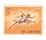 Sellos de Europa - San Marino -  Atletismo