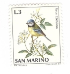 Stamps San Marino -  Herrerillo común