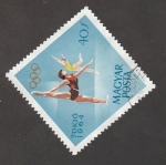 Stamps Hungary -  Gimnasia, Olimpiada Tokio
