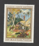 Stamps Hungary -  Cuadro de Gauguin