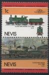 Stamps : America : Saint_Kitts_and_Nevis :  LÍDERES  EN  EL  MUNDO:  LOCOMOTORAS.  1882  CLASE  BOGIE,  UCRANIA.