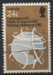 Stamps Australia -  REUNIÓN  DE  JEFES  DE  GOBIERNO  EN  MELBOURNE