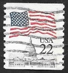 Stamps United States -  1577 - Bandera y Capitolio