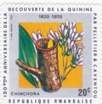 Stamps Rwanda -  150 ANIV. DEL DESCUBRIMIENTO DE LA QUININA 