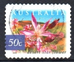 Sellos de Oceania - Australia -  FLOR  ESTRELLA  DEL  DESIERTO