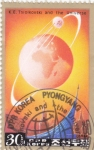 Sellos de Asia - Corea del norte -  TSIOLSKOVSKI Y EL UNIVERSO