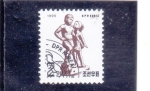 Stamps North Korea -  NIÑO Y NIÑA CON PELOTA DE FUTBOL