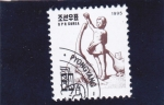Stamps North Korea -  NIÑA Y GANSO