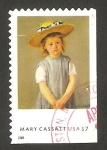 Stamps United States -  3499 b - Pintora Mary Cassatt, Niña con sombrero