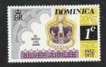 Sellos de America - Dominica -  513 - 25 Anivº de la coronación de Elizabeth II