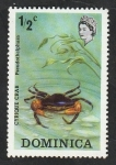 Sellos de America - Dominica -  362 - Crustáceo