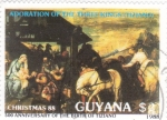 Sellos de America - Guyana -  NAVIDAD-88