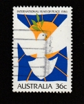 Stamps Australia -  Año internacional de la paz