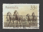 Stamps Australia -  Caballos salvajes