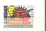 Stamps United States -  conservación energía