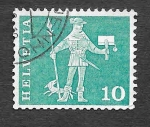 Stamps Switzerland -  383 - Cartero